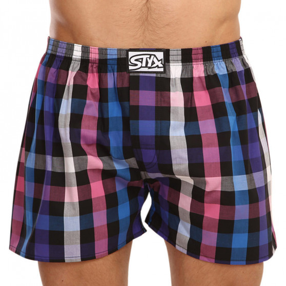 3PACK Boxers para homem Styx borracha clássica multi-coloured (A9121517)