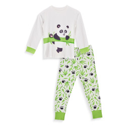 Pijama alegre para criança Dedoles Panda e bambu (D-K-SW-KP-C-C-1443)