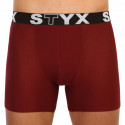 Boxers para homem Styx longo desportivo elástico cor de vinho (U1060)