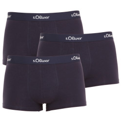 3PACK Boxers para homem S.Oliver azul escuro (JH-34H-18617715)