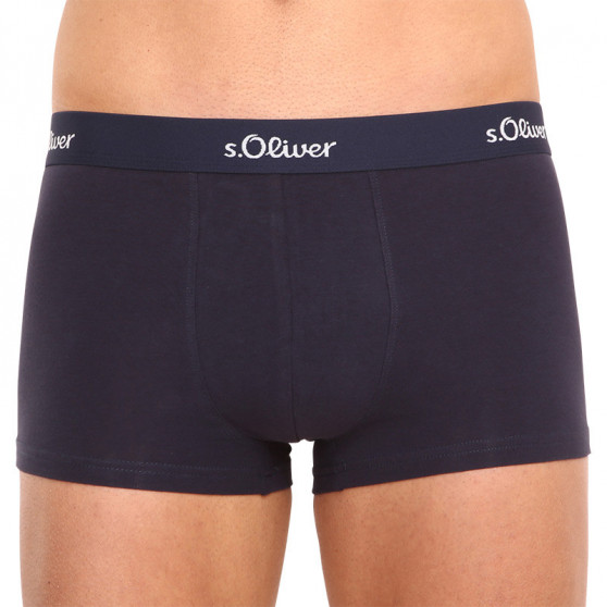 3PACK Boxers para homem S.Oliver azul escuro (JH-34H-18617715)