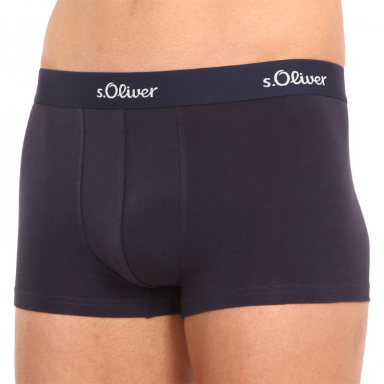 3PACK Boxers para homem S.Oliver azul escuro (JH-34H-18617715)