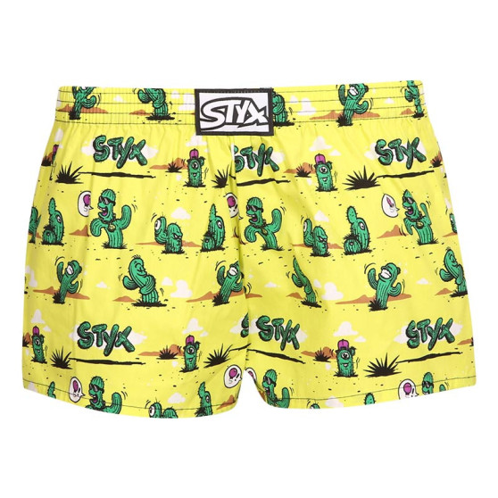 Boxers para crianças Styx arte clássica borracha cactus (J1351)