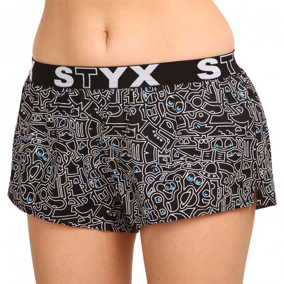 Boxers para mulher Styx arte desporto borracha doodle (T1256)