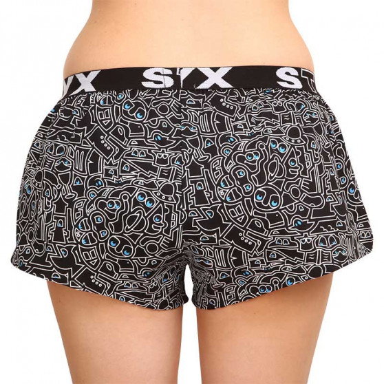 Boxers para mulher Styx arte desporto borracha doodle (T1256)