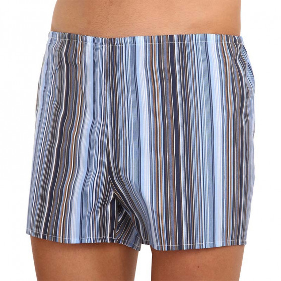 Boxers clássicos para homem Foltýn azul com riscas