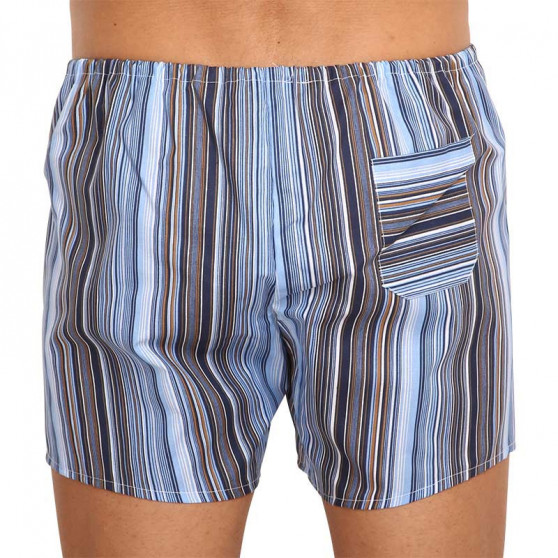 Boxers clássicos para homem Foltýn azul com riscas