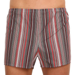 Boxers clássicos para homem Foltýn vermelho com riscas (K52)