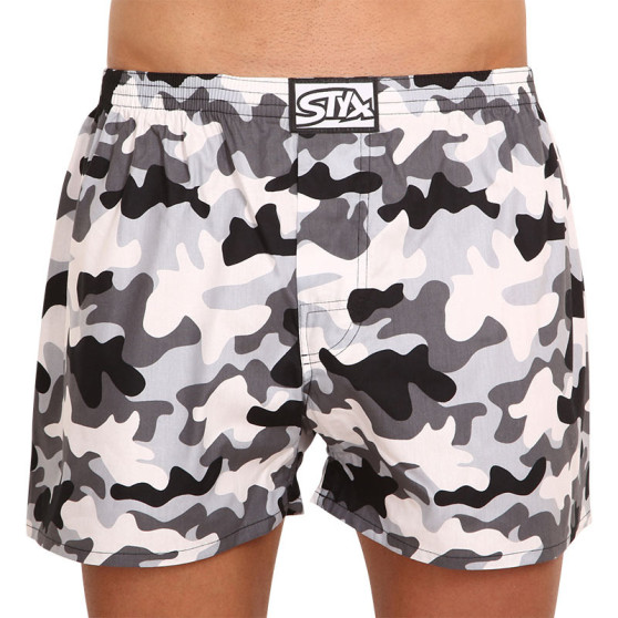 Boxers para homem Styx arte clássica borracha camouflage (A1457)