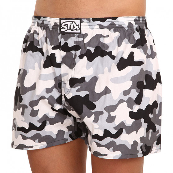 Boxers para homem Styx arte clássica borracha camouflage (A1457)