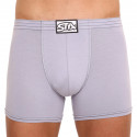 Boxers para homem Styx longo clássico de borracha cinzento claro (F1067)