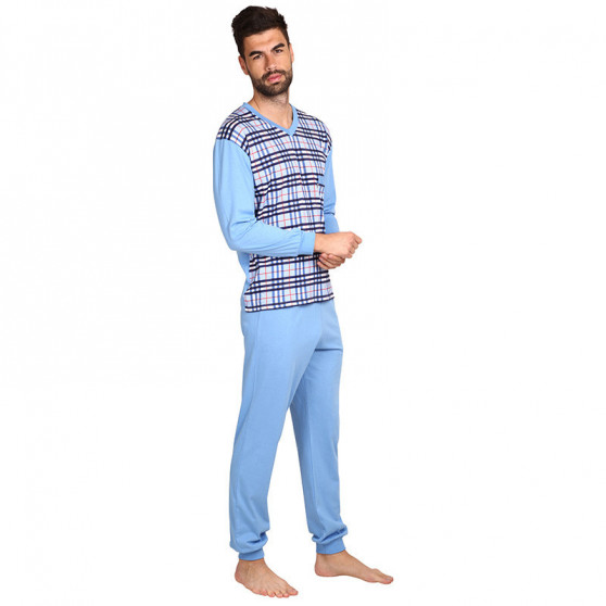 Pijama para homem Foltýn superdimensionado azul (FPDN11)