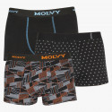 3PACK Boxers para homem Molvy multicolorido (MP-10262934-BEU)