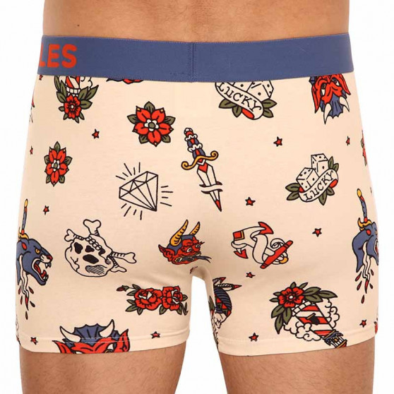 Boxers de homem alegres Dedoles Tatuagens da velha guarda (GMMT917)