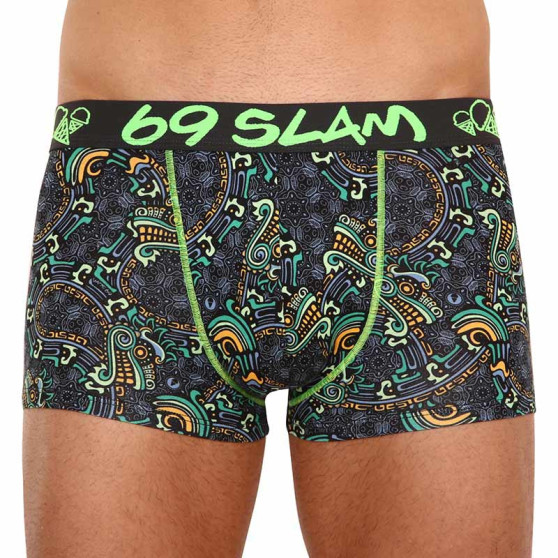 Boxers para homem 69SLAM hip bambu mayan dragon (MHBMDG-BB)