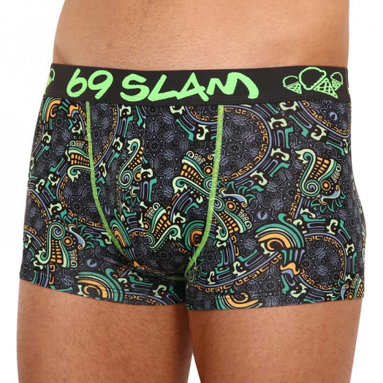 Boxers para homem 69SLAM hip bambu mayan dragon (MHBMDG-BB)