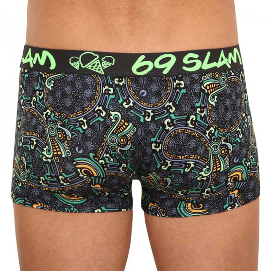 Boxers para homem 69SLAM hip bambu mayan dragon (MHBMDG-BB)