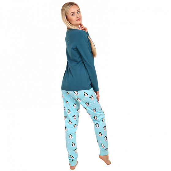 Pijama de mulher alegre Dedoles Pinguim no gelo (D-W-SW-WP-C-C-1450)