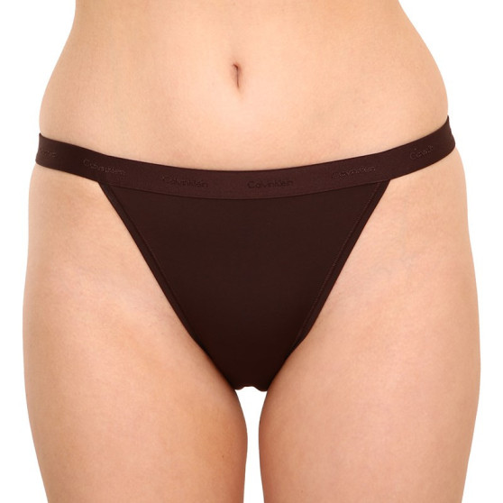 Cuecas para mulher Calvin Klein castanho escuro (QF6760E-BCK)