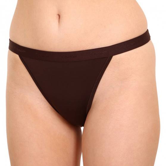 Cuecas para mulher Calvin Klein castanho escuro (QF6760E-BCK)