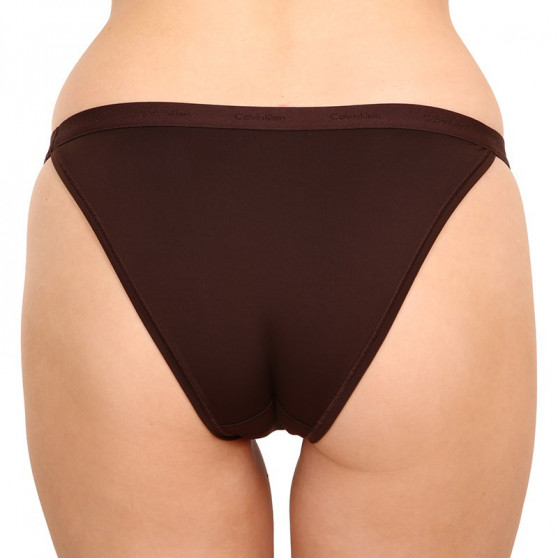 Cuecas para mulher Calvin Klein castanho escuro (QF6760E-BCK)