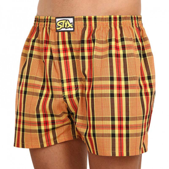 Boxers para homem Styx clássico de borracha superdimensionado multicolorido (E921)