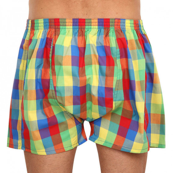 Boxers para homem Styx clássico de borracha superdimensionado multicolorido (E925)