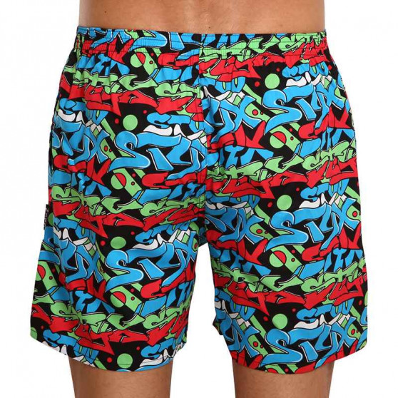 Boxers de banho para homem com bolsos Styx graffiti (D1255)