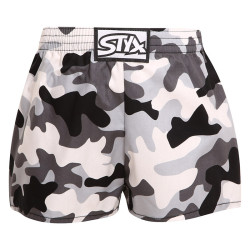 Boxers para crianças Styx arte clássica borracha camouflage (J1457)