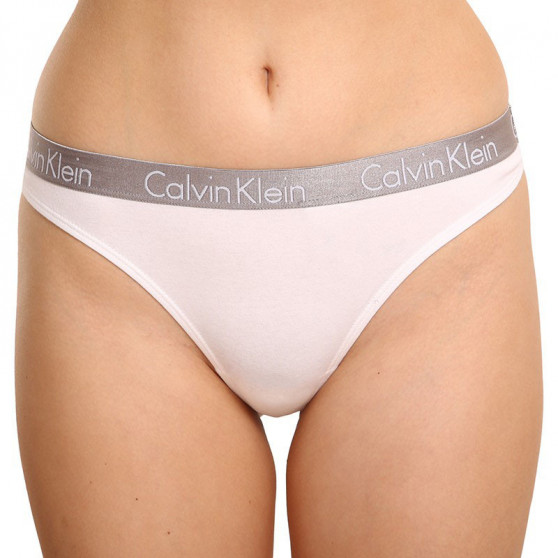 3PACK Tanga para mulher Calvin Klein multicolorido (QD3560E-1CZ)