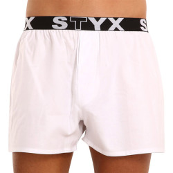 Boxers para homem Styx sport borracha branco (B1061)