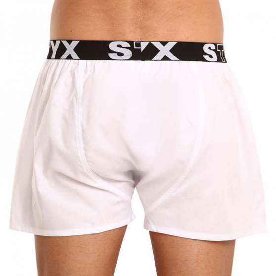 Boxers para homem Styx sport borracha branco (B1061)