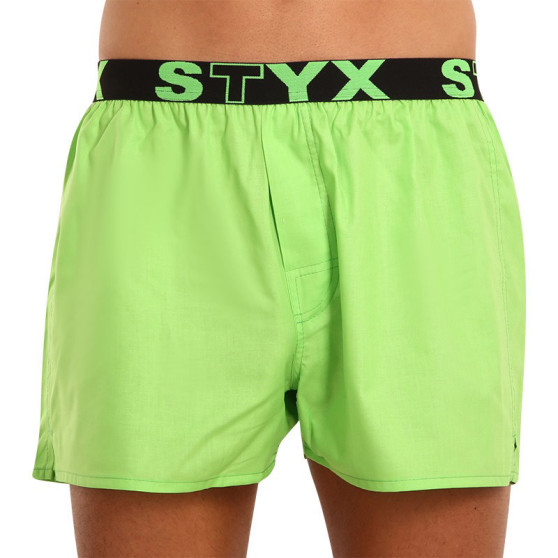 Boxers para homem Styx desporto elástico verde (B1069)