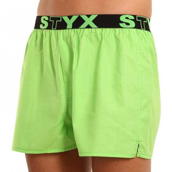 Boxers para homem Styx desporto elástico verde (B1069)