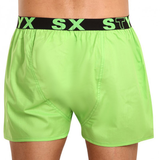 Boxers para homem Styx desporto elástico verde (B1069)