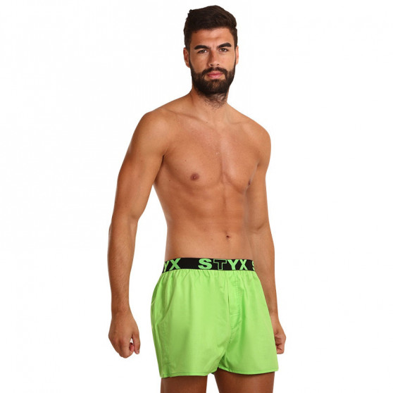 Boxers para homem Styx desporto elástico verde (B1069)