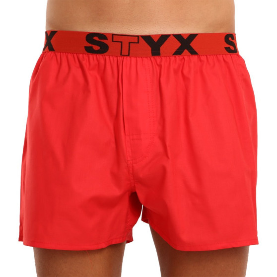 Boxers para homem Styx desporto elástico vermelho (B1064)