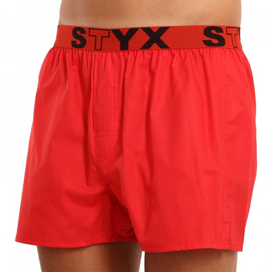 Boxers para homem Styx desporto elástico vermelho (B1064)