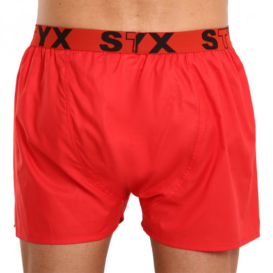 Boxers para homem Styx desporto elástico vermelho (B1064)