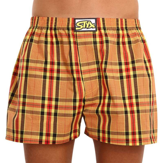 Boxers para homem Styx clássico elástico multi-colorido (A921)