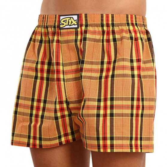 Boxers para homem Styx clássico elástico multi-colorido (A921)