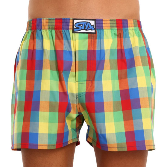 Boxers para homem Styx clássico elástico multi-colorido (A925)