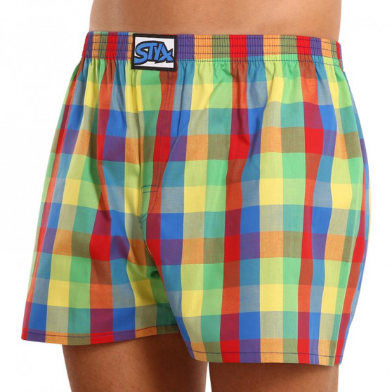 Boxers para homem Styx clássico elástico multi-colorido (A925)