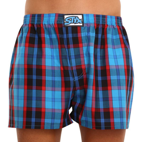 Boxers para homem Styx clássico elástico multi-colorido (A930)