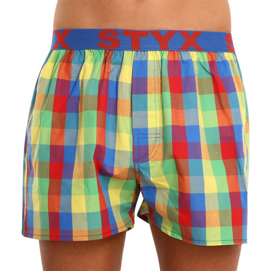 Boxers para homem Styx desporto elástico multicolorido (B925)