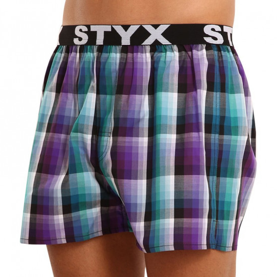 Boxers para homem Styx desporto elástico multicolorido (B928)