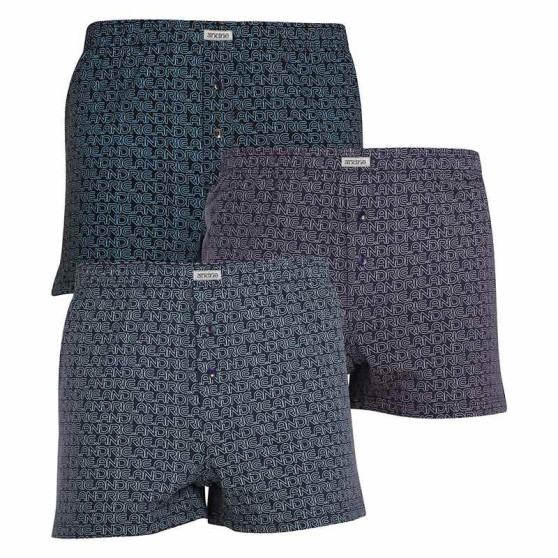 3PACK Boxers para homem Andrie multicolorido (PS 5627)