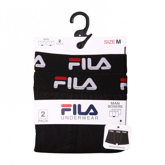 2PACK Boxers para homem Fila preto (FU5141/2-200)