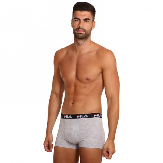 2PACK Boxers para homem Fila cinzento (FU5142/2-400)