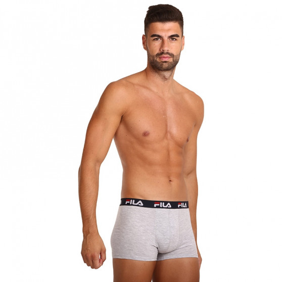 2PACK Boxers para homem Fila cinzento (FU5142/2-400)